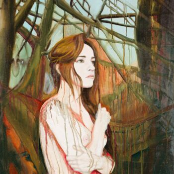 Schilderij getiteld "Hope" door Helena Rajska, Origineel Kunstwerk, Olie