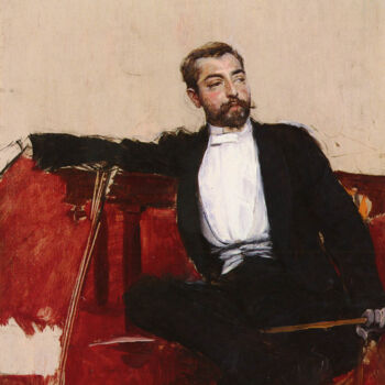 Картина под названием "Portrait de John Si…" - Giovanni Boldini, Подлинное произведение искусства, Масло
