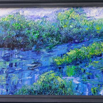 Pintura titulada "Lake surface" por Irina Avlasenko, Obra de arte original, Oleo