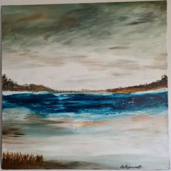 Malerei mit dem Titel "Ciel Tourmenté sur…" von Catherine Jacomet, Original-Kunstwerk, Acryl