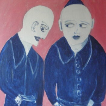 绘画 标题为“Le supposé coupable…” 由Roger Ernest Jankow, 原创艺术品, 彩画