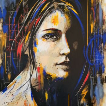 Peinture intitulée "Zoé #2" par Sébastien Klein, Œuvre d'art originale, Huile Monté sur Châssis en bois