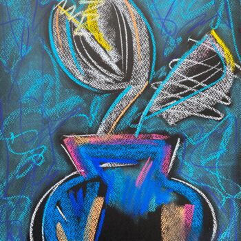 Disegno intitolato "Unbreakable and Gen…" da Yuliia Volodina, Opera d'arte originale, Pastello