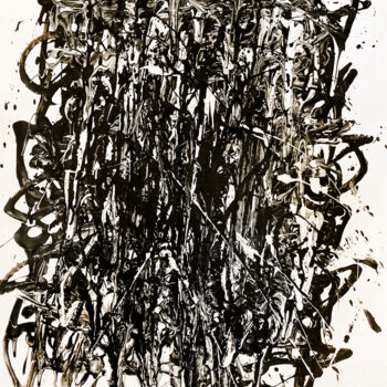 Painting titled ""grafi235" by Pierre Olié, Original Artwork, Screenprinting