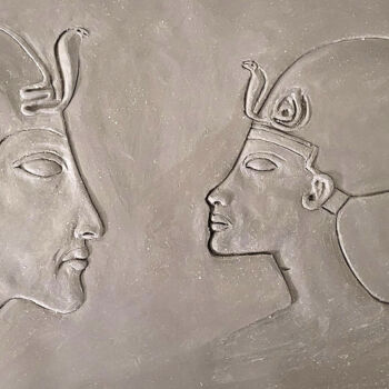 Sculpture intitulée "Sculpture Egypte en…" par Claude Adda, Œuvre d'art originale, Argile