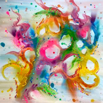 Peinture intitulée "Perspective" par Mike Wagener, Œuvre d'art originale, Acrylique