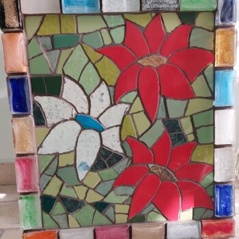 雕塑 标题为“Quadro in mosaico…” 由Roberto Rubiola, 原创艺术品, 镶嵌 安装在木板上