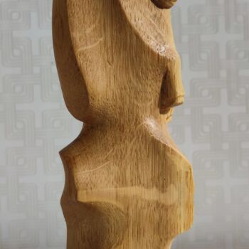 Sculpture intitulée "Arkhar" par Andrei Latyshev, Œuvre d'art originale, Bois