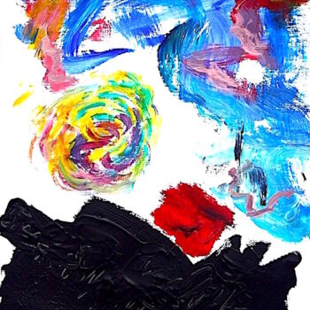 Peinture intitulée "L'ESPOIR AU-DESSUS…" par Leylane Ferret, Œuvre d'art originale, Acrylique