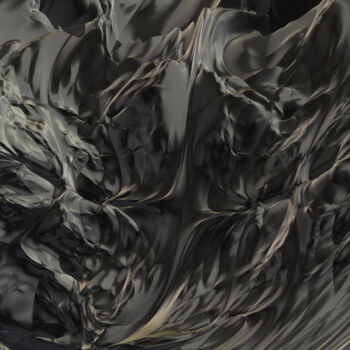 Digitale Kunst mit dem Titel "Silber Vene" von Thomas Seebauer (FractopiaArt), Original-Kunstwerk, Digitale Malerei Auf Holz…