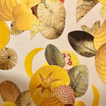 Collages titled "Oh! Les beaux jours" by Catherine Jaq, Original Artwork, Collages