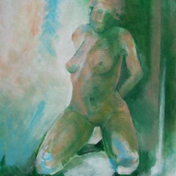 Peinture intitulée "contre jour..." par Anne-Frédérique Ferret, Œuvre d'art originale