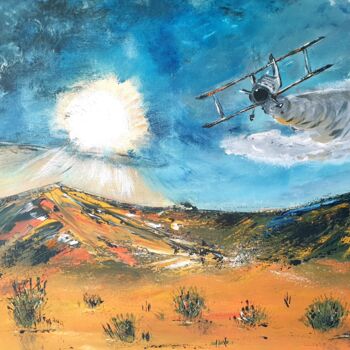 Painting titled "Le petit prince" by Catherine Cornut (Cathcosarts), Original Artwork, Acrylic