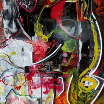 Malerei mit dem Titel "Artificial Intellig…" von Carlos Paredes Colin, Original-Kunstwerk, Acryl