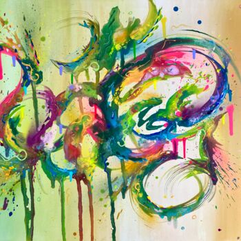 Peinture intitulée "Dynamic Movement" par Mike Wagener, Œuvre d'art originale, Acrylique