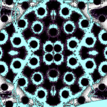 Photography titled "Subway Dots 4x24e17" by Ken Lerner, Original Artwork, Digital Photography