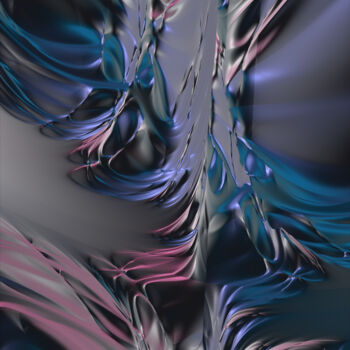Digitale Kunst mit dem Titel "Bionic Orchidee" von Thomas Seebauer (FractopiaArt), Original-Kunstwerk, Digitale Malerei Auf…