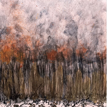 「Burned Hopes」というタイトルの絵画 Sohaina Ansariによって, オリジナルのアートワーク, アクリル