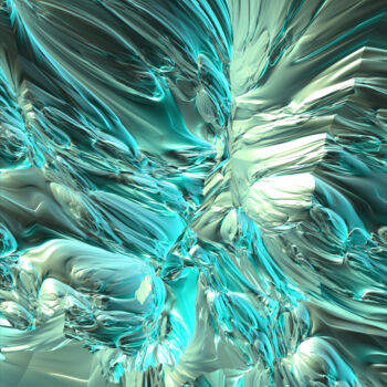 Digitale Kunst mit dem Titel "Poison" von Thomas Seebauer (FractopiaArt), Original-Kunstwerk, Digitale Malerei Auf Holzplatt…