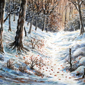 Painting titled "Tapis magique" by Jean-Paul Ramon, Original Artwork, Watercolor