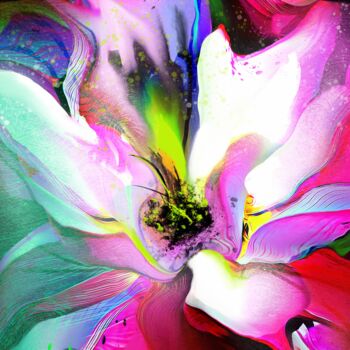 「Flower Composition 3」というタイトルの絵画 Ira Tsantekidouによって, オリジナルのアートワーク, デジタル絵画