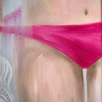 Pintura titulada "Naughty girl - sexy…" por Elena Polak, Obra de arte original, Oleo Montado en Bastidor de camilla de madera