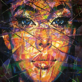 Peinture intitulée "E_PORTRAIT" par Aleksandr Ilichev, Œuvre d'art originale, Acrylique