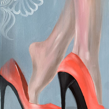 Pintura titulada "I'm at home, Darlin…" por Elena Polak, Obra de arte original, Oleo Montado en Bastidor de camilla de madera