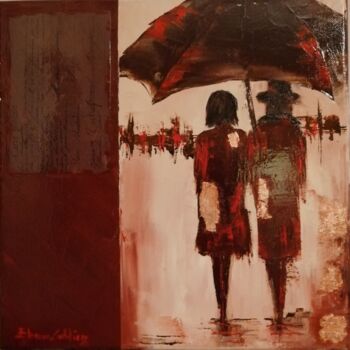 Painting titled "SERIE OMBRELLI 322" by Eleonora Cavaliere, Original Artwork, Oil