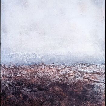 Painting titled "Froide mélancolie" by Jules, Original Artwork, Acrylic Mounted on Wood Stretcher frame
