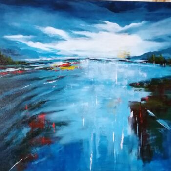 Painting titled "RIFLESSI 239" by Eleonora Cavaliere, Original Artwork, Oil