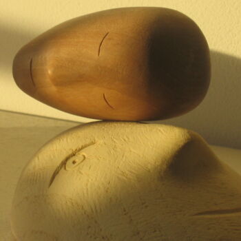 Scultura intitolato "Hommage à Charlie" da Liquette-Gorbach, Opera d'arte originale, Legno