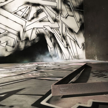 Photography titled "Graff" by Nathalie Simon, Original Artwork, Digital Photography