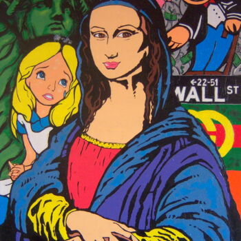 "Mona Lisa wonderland" başlıklı Tablo Ignacio Galli tarafından, Orijinal sanat, Akrilik