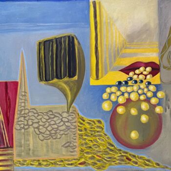 Painting titled "Some afternoon" by Karl Knaup, Original Artwork, Oil