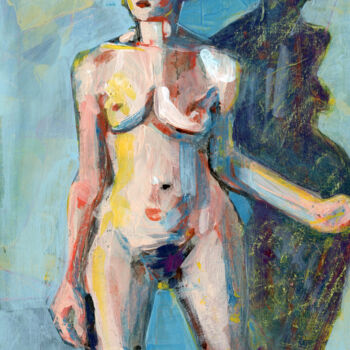 Pittura intitolato "An Actor's Muse" da Denise Souza Finney, Opera d'arte originale, Acrilico