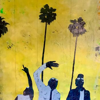Pintura intitulada "W.T.F." por Philip Michael Martin, Obras de arte originais, Acrílico Montado em Armação em madeira
