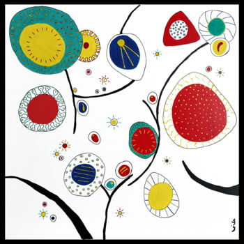 Peinture intitulée "Vita" par Leila Assmann, Œuvre d'art originale, Encre
