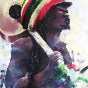"Rastafarian" başlıklı Tablo Mbongeni tarafından, Orijinal sanat, Akrilik