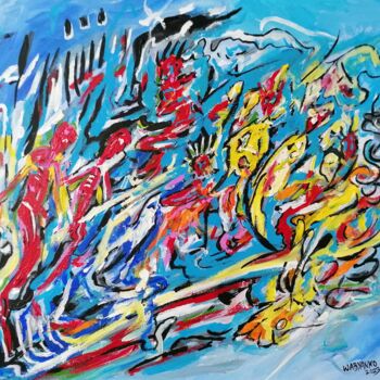 Peinture intitulée "February Ghost" par Wabyanko, Œuvre d'art originale, Acrylique Monté sur Châssis en bois