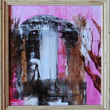 Peinture intitulée "Gourmandises - encr…" par Clau Redier-Clément, Œuvre d'art originale, Encre Monté sur Carton