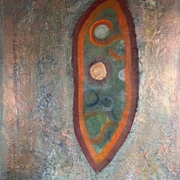 Painting titled "ASHANTI" by Philippe Ceulemans, Original Artwork, Oil