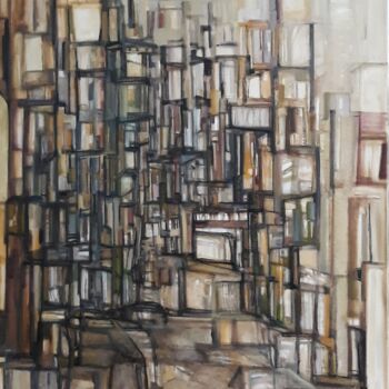 绘画 标题为“Passeio na Urbe” 由Onofre Manata, 原创艺术品, 油