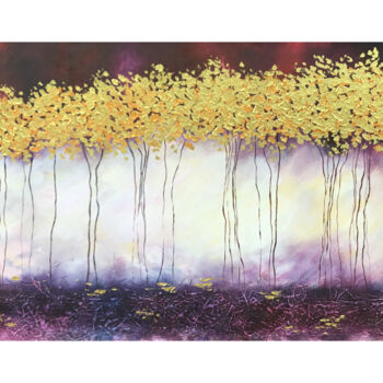 Ζωγραφική με τίτλο "Blooms of Color" από Malinga Kumarasinghe, Αυθεντικά έργα τέχνης, Ακρυλικό Τοποθετήθηκε στο Ξύλινο φορεί…