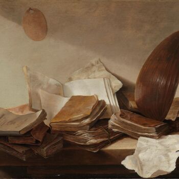 Peinture intitulée "Nature morte avec d…" par Jan Davidsz. De Heem, Œuvre d'art originale, Huile