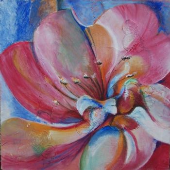 Peinture intitulée "... au coeur..." par Anne-Frédérique Ferret, Œuvre d'art originale, Huile
