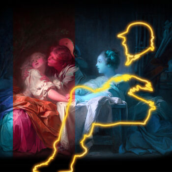 Printmaking titled "Tehos - A conversat…" by Tehos, Original Artwork, Digital Photography