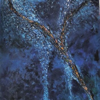 Painting titled "Tout au fond ou Cha…" by Marc Ivart, Original Artwork, Oil