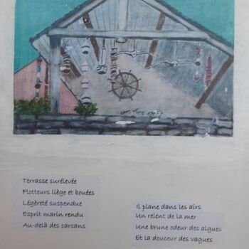 Painting titled "Esprit marin" by Brigitte Barcelo, Original Artwork, Acrylic