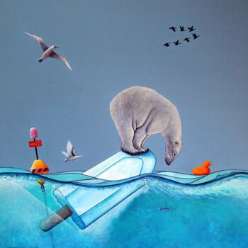 绘画 标题为“ICEBE(a)RG” 由Vincenzo Squillacioti, 原创艺术品, 彩画